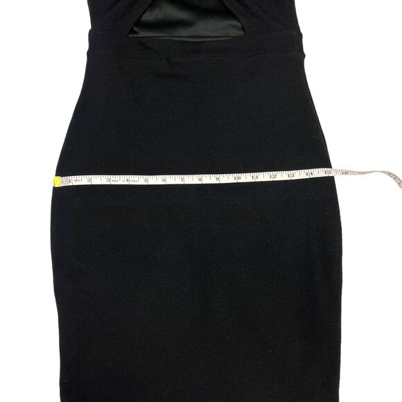 Pookie & Sebastian Dress Twist Back Cutout Solid Black Sleeveless Women's Small - Picture 9 of 11
